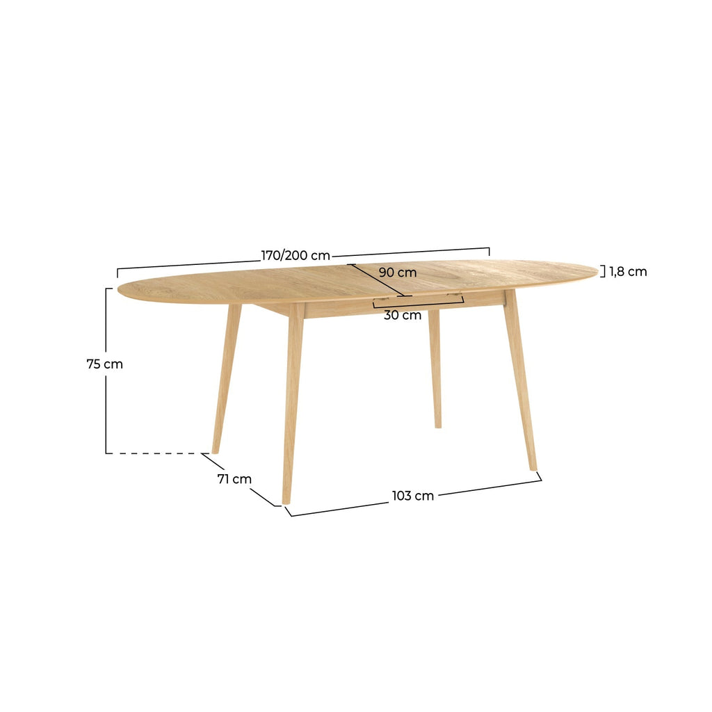 table ovale eddy 6 8 personnes
