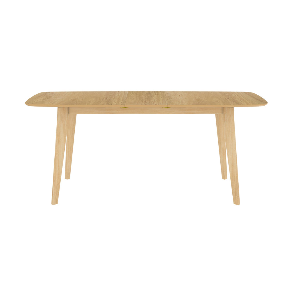 table rectangulaire extensible bois clair oman