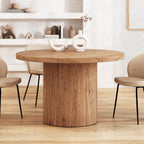 table ronde 4 places en bois gaston rdv deco
