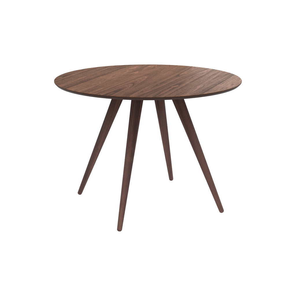 table ronde bois fonce lwa