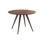 table ronde bois fonce lwa