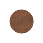 table ronde bois fonce reno 4 personnes