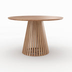 table ronde kepes bois acacia pied strie