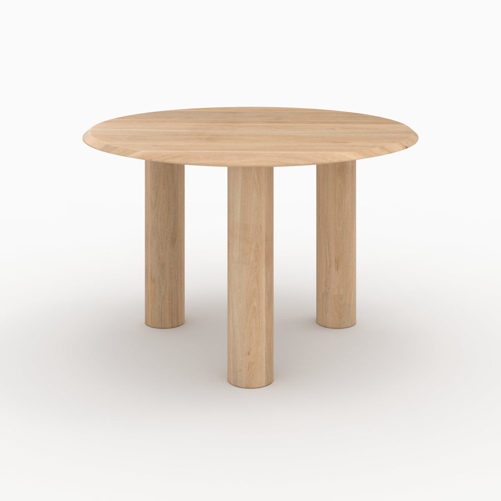 table ronde sacha en bois de manguier 4 places