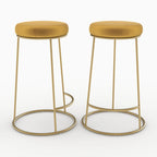 Lot De 2 Tabourets De Bar Kendal - Jaune