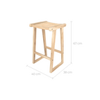 tabouret de bar en rotin naturel