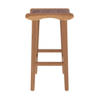 tabouret de bar kuna en cuir tresse marron 68 cm_1
