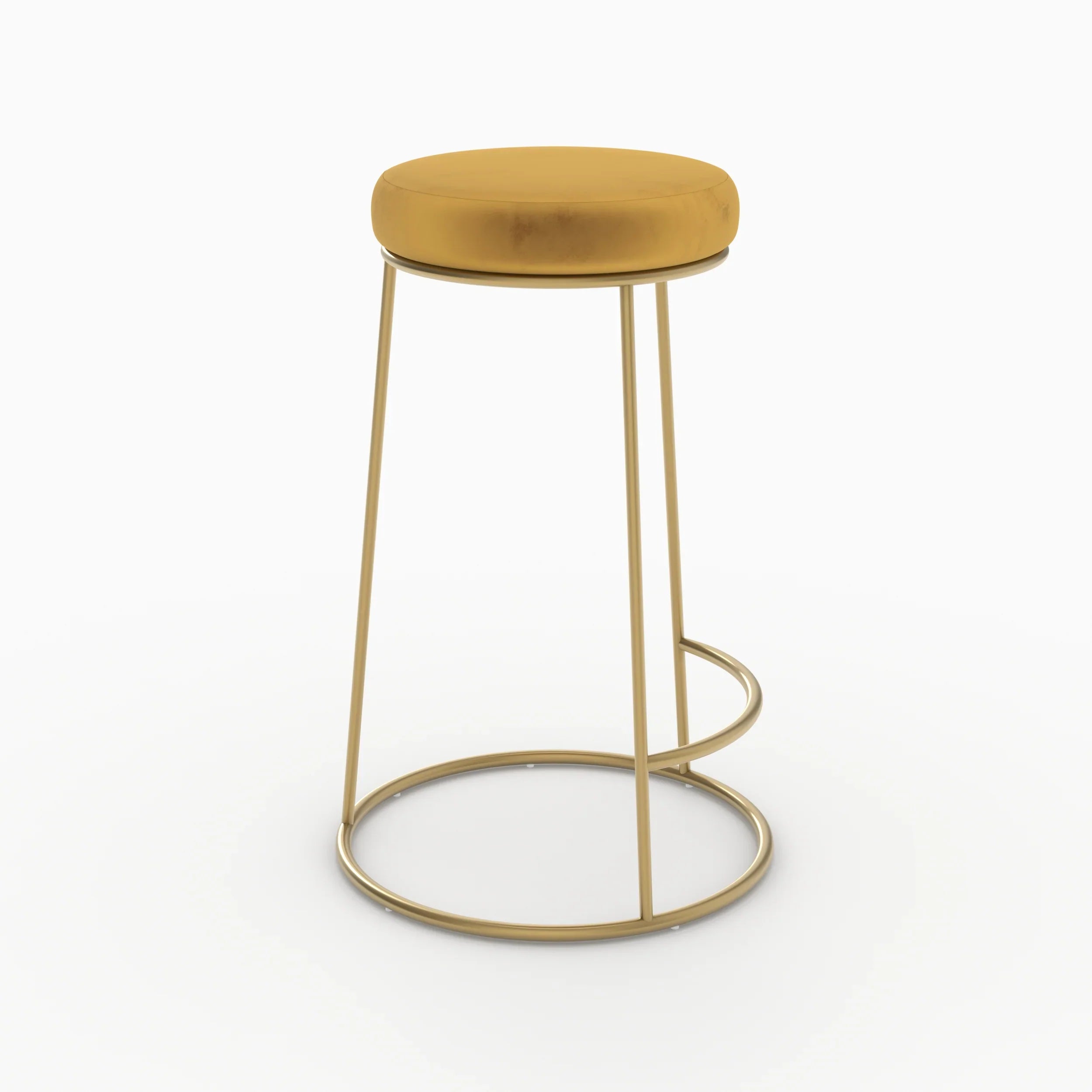 Lot De 2 Tabourets De Bar Kendal - Jaune