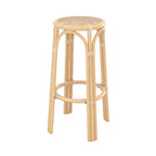 tabouret en rotin et bois vania 75 cm