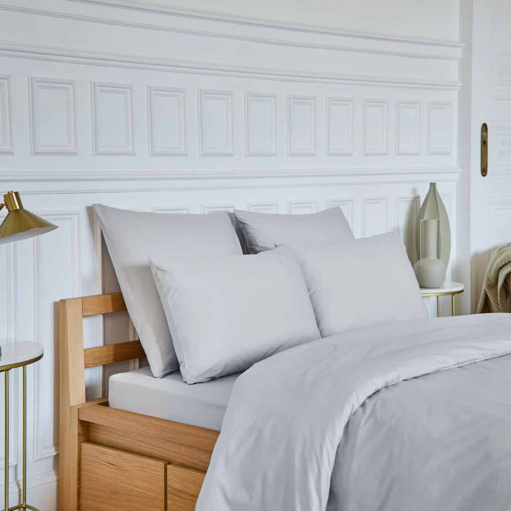 Taie D'Oreiller Amance - Percale De Coton - Gris Perle