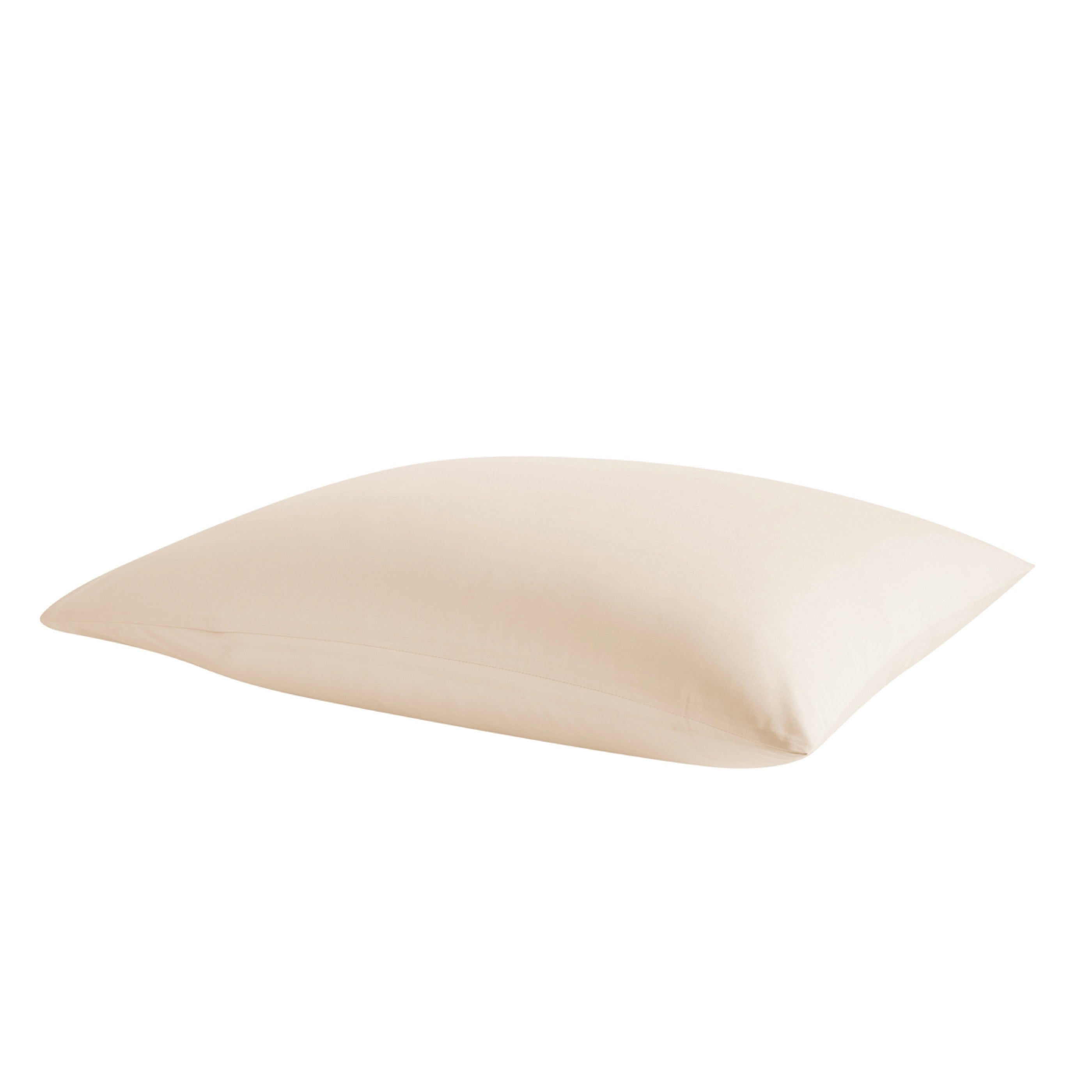 Taie D'Oreiller Amance - Percale De Coton - Ivoire