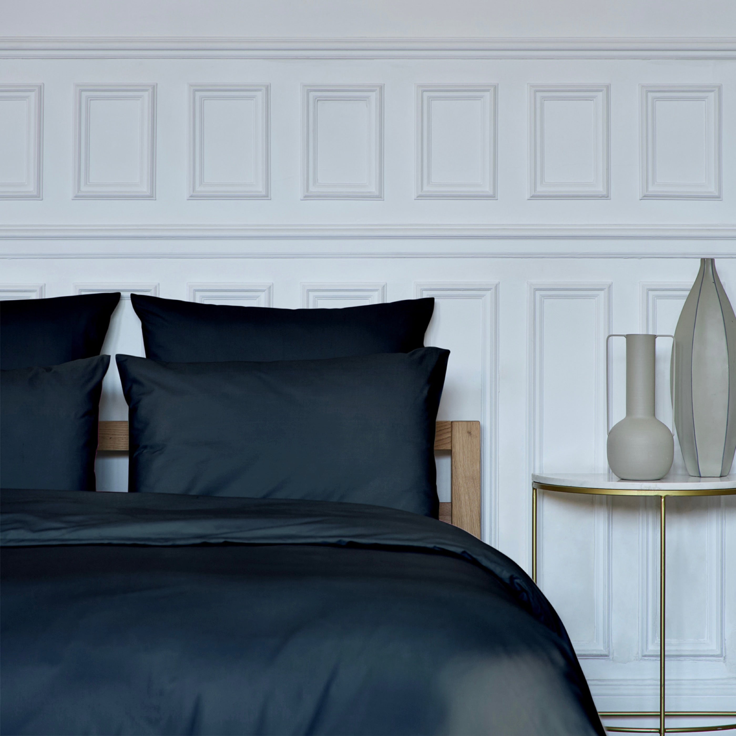 Taie D'Oreiller Amance - Percale De Coton - Noir
