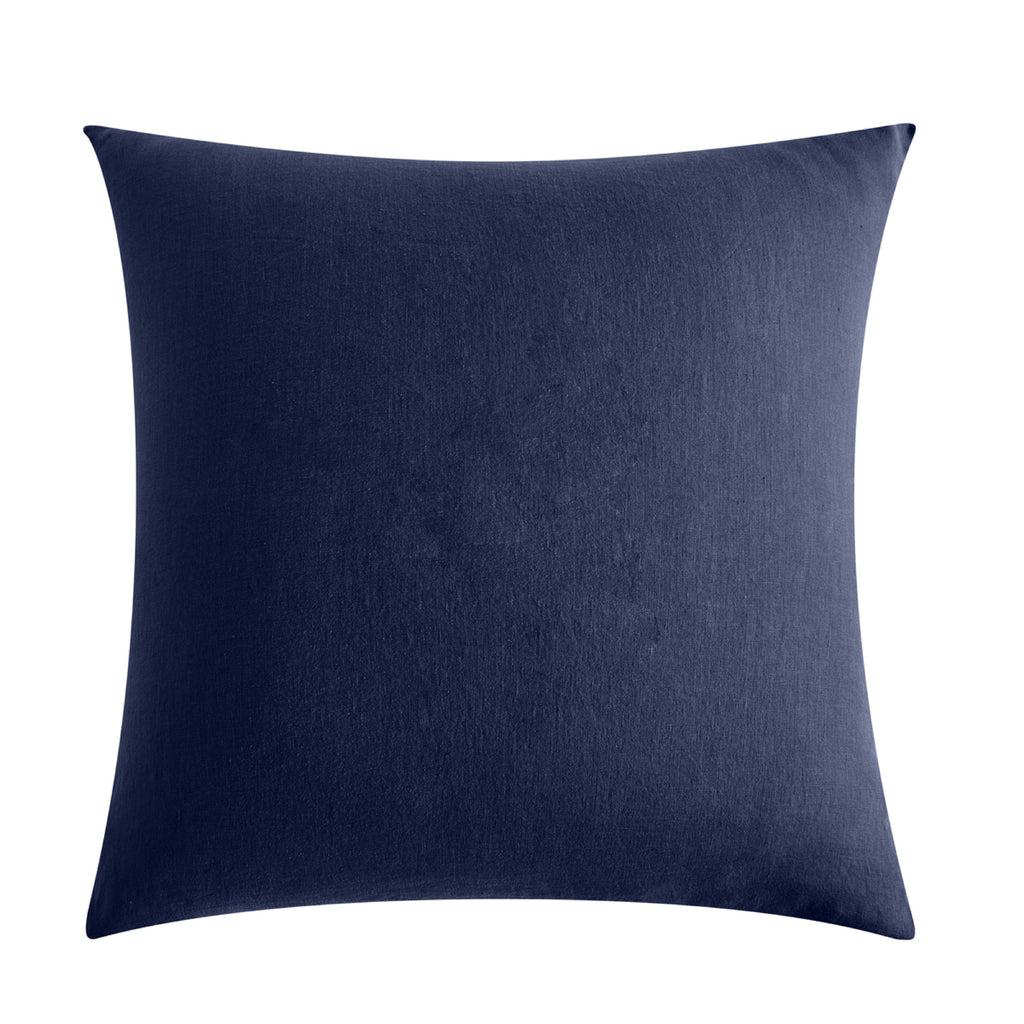 Taie D'Oreiller Brunelle - 100% Lin Lavé - Bleu De Chine