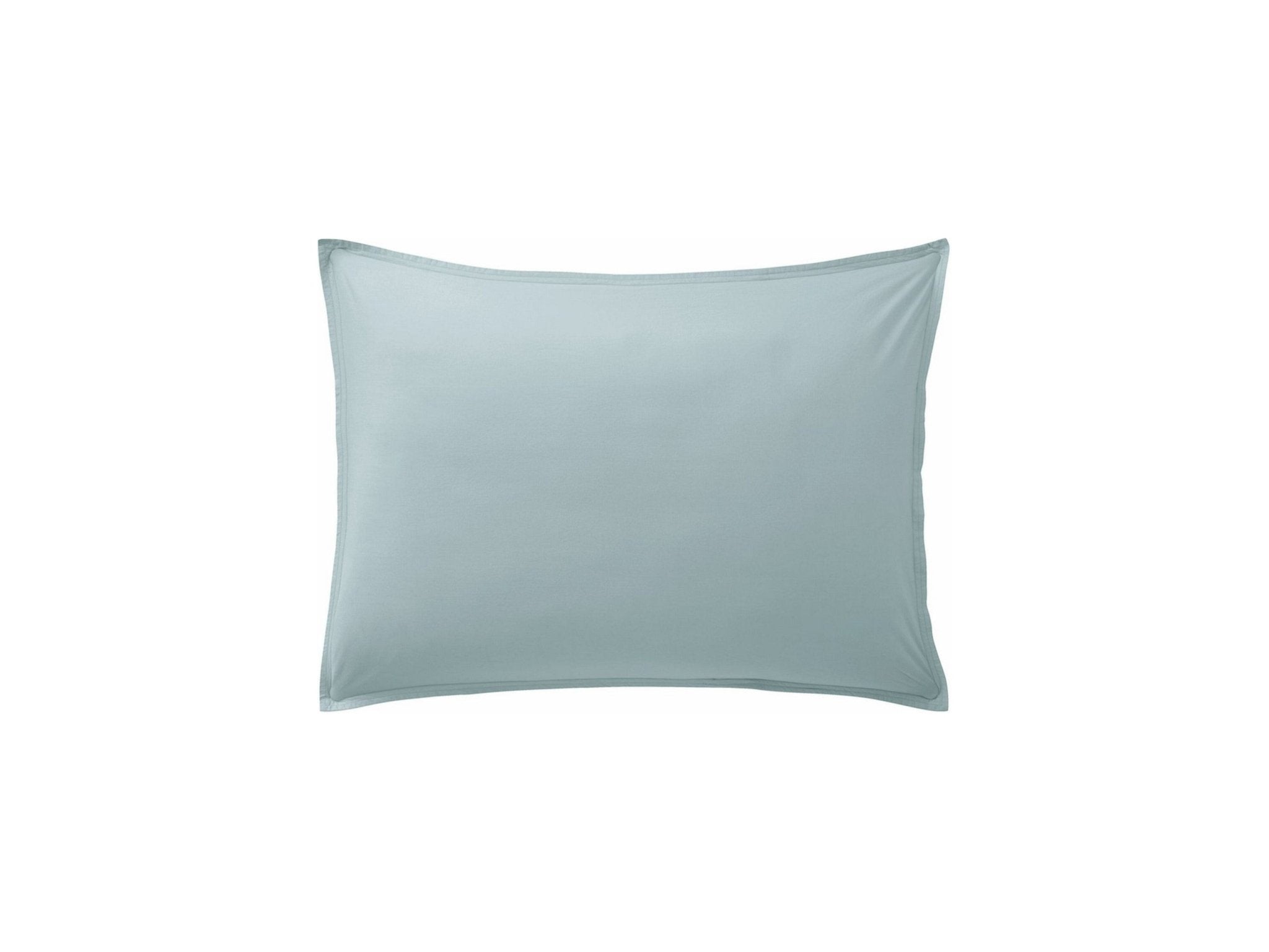 Taie D'Oreiller 100% Percale De Coton Lavé 80Fils/Cm2 Bleu Lagon - Baton Rouge - The Bradery