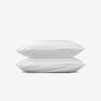 Lot De 2 Taies D'Oreiller - Percale De Coton - Blanc