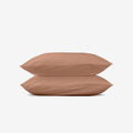 Lot De 2 Taies D'Oreiller - Percale De Coton - Terracotta