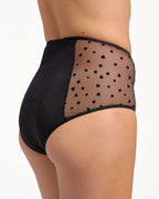 Taille Haute Menstruelle Tulle Cœur