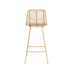 tamara chaise pour ilot central en rotin naturel 66 cm lot de 2