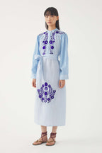 Robe Longue Tamir - Bleu