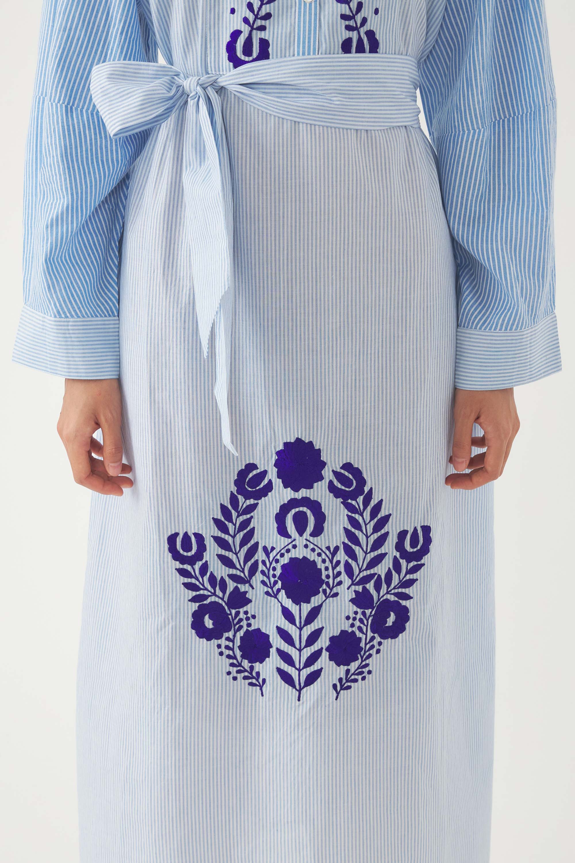 Robe Longue Tamir - Bleu