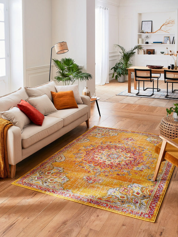 Tapis Anatolia 777 - Jaune - Nazar - The Bradery