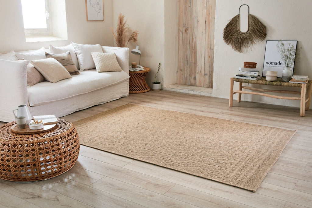 Tapis Aspect Jute Nature 8729 - Beige - Nazar - The Bradery