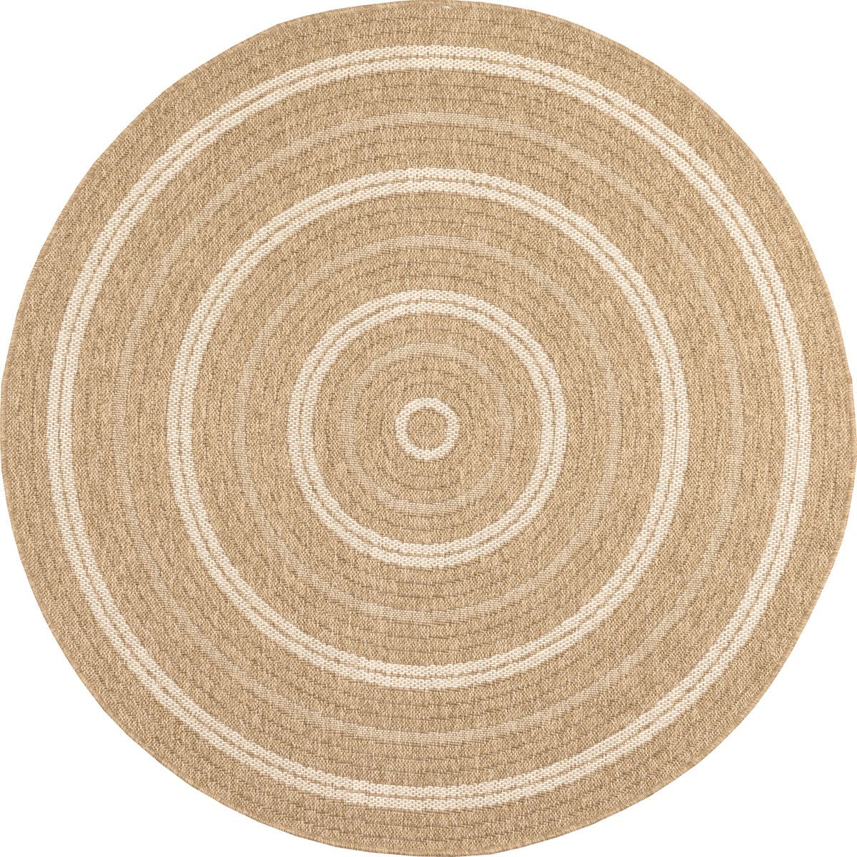 Tapis Aspect Jute Nature 8863 - Blanc - Nazar - The Bradery