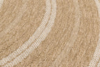 Tapis Aspect Jute Nature 8863 - Blanc - Nazar - The Bradery