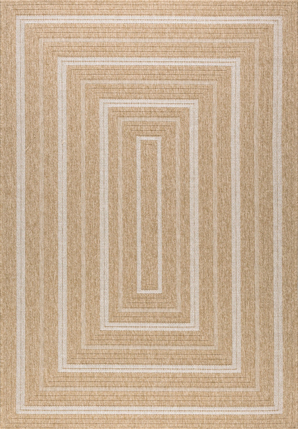 Tapis Aspect Jute Nature 8863 - Blanc - Nazar - The Bradery