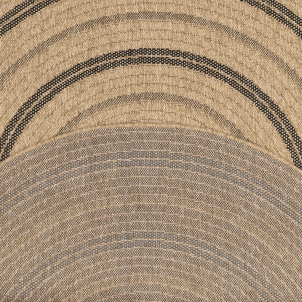 Tapis Aspect Jute Nature 8863 - Noir - Nazar - The Bradery