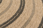 Tapis Aspect Jute Nature 8863 - Noir - Nazar - The Bradery