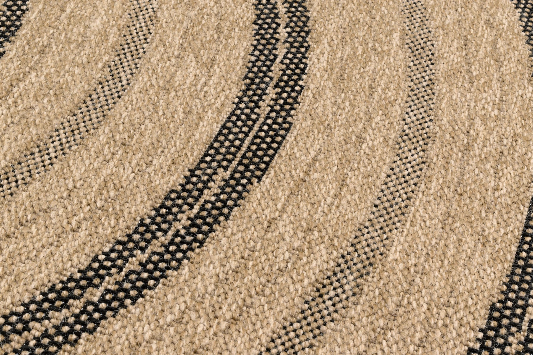 Tapis Aspect Jute Nature 8863 - Noir - Nazar - The Bradery