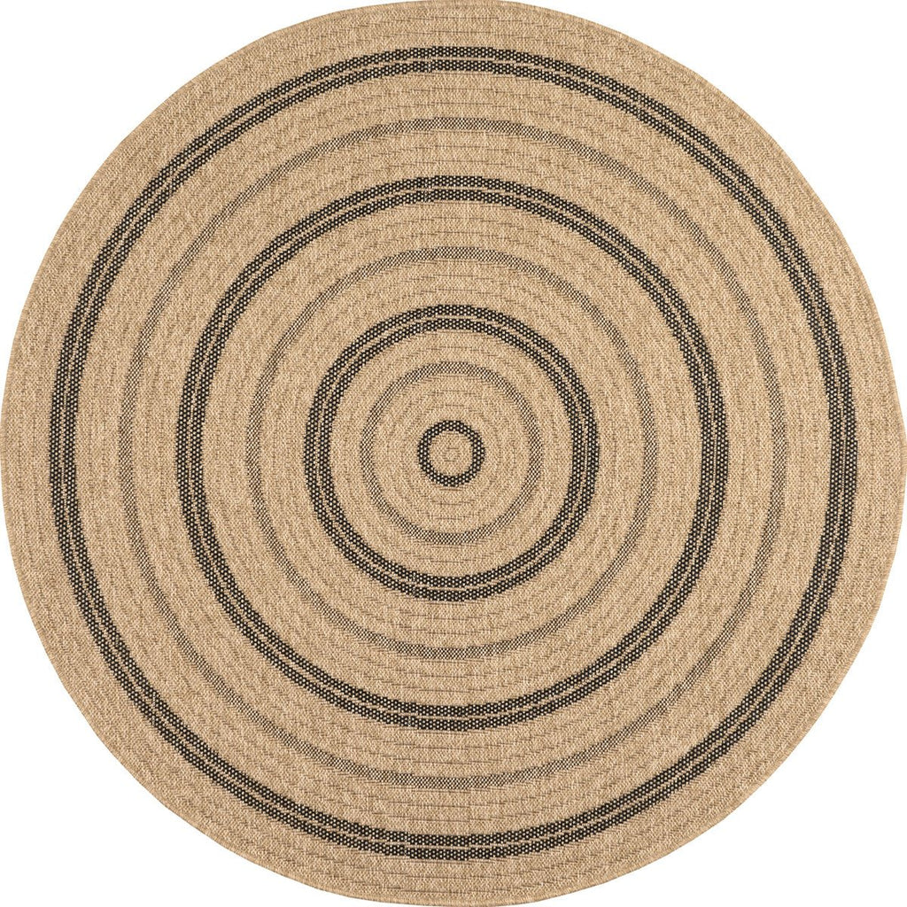 Tapis Aspect Jute Nature 8863 - Noir - Nazar - The Bradery