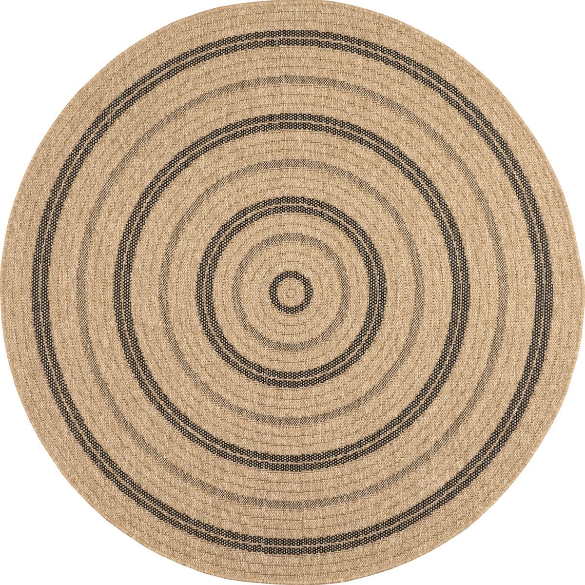 Tapis Aspect Jute Nature 8863 - Noir - Nazar - The Bradery