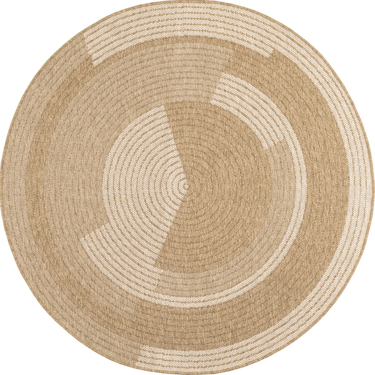 Tapis Aspect Jute Nature 8865 - Blanc - Nazar - The Bradery