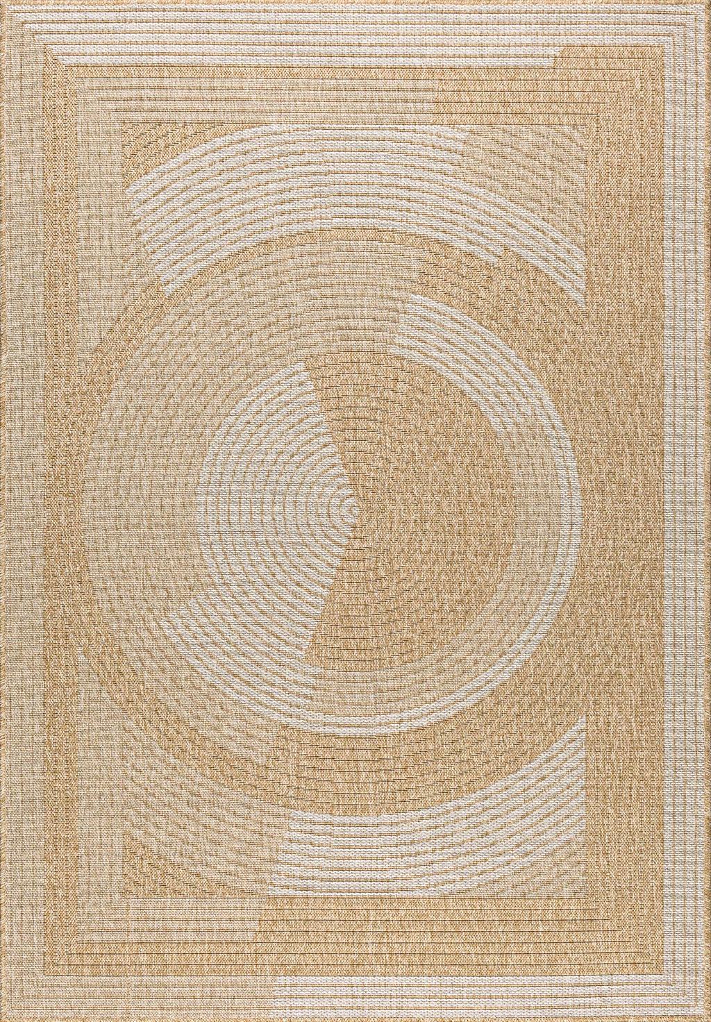 Tapis Aspect Jute Nature 8865 - Blanc - Nazar - The Bradery