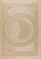 Tapis Aspect Jute Nature 8865 - Blanc - Nazar - The Bradery