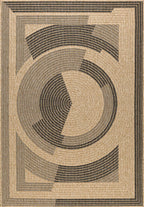 Tapis Aspect Jute Nature 8865 - Noir - Nazar - The Bradery
