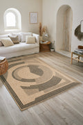 Tapis Aspect Jute Nature 8865 - Noir - Nazar - The Bradery