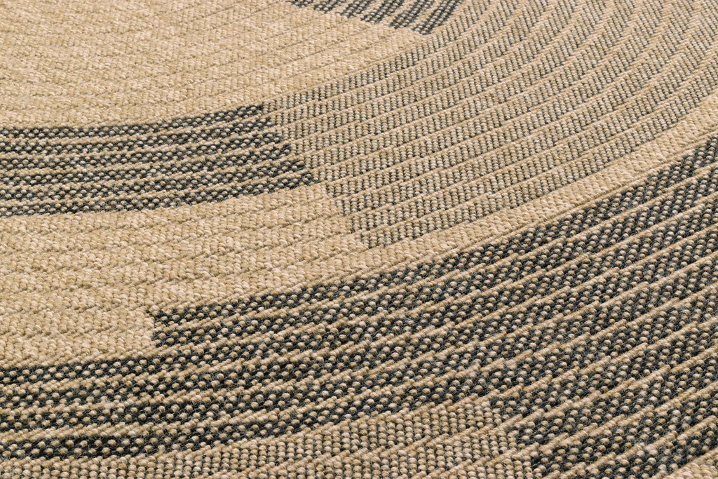 Tapis Aspect Jute Nature 8865 - Noir - Nazar - The Bradery