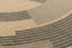 Tapis Aspect Jute Nature 8865 - Noir - Nazar - The Bradery