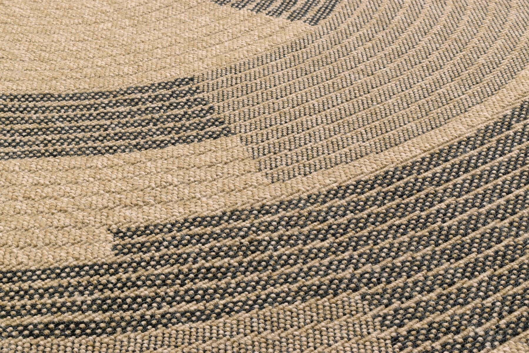 Tapis Aspect Jute Nature 8865 - Noir - Nazar - The Bradery