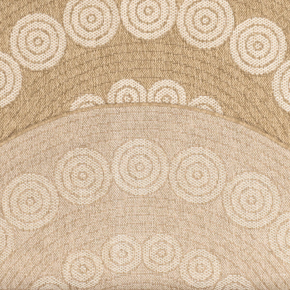 Tapis Aspect Jute Nature 8868 - Blanc - Nazar - The Bradery