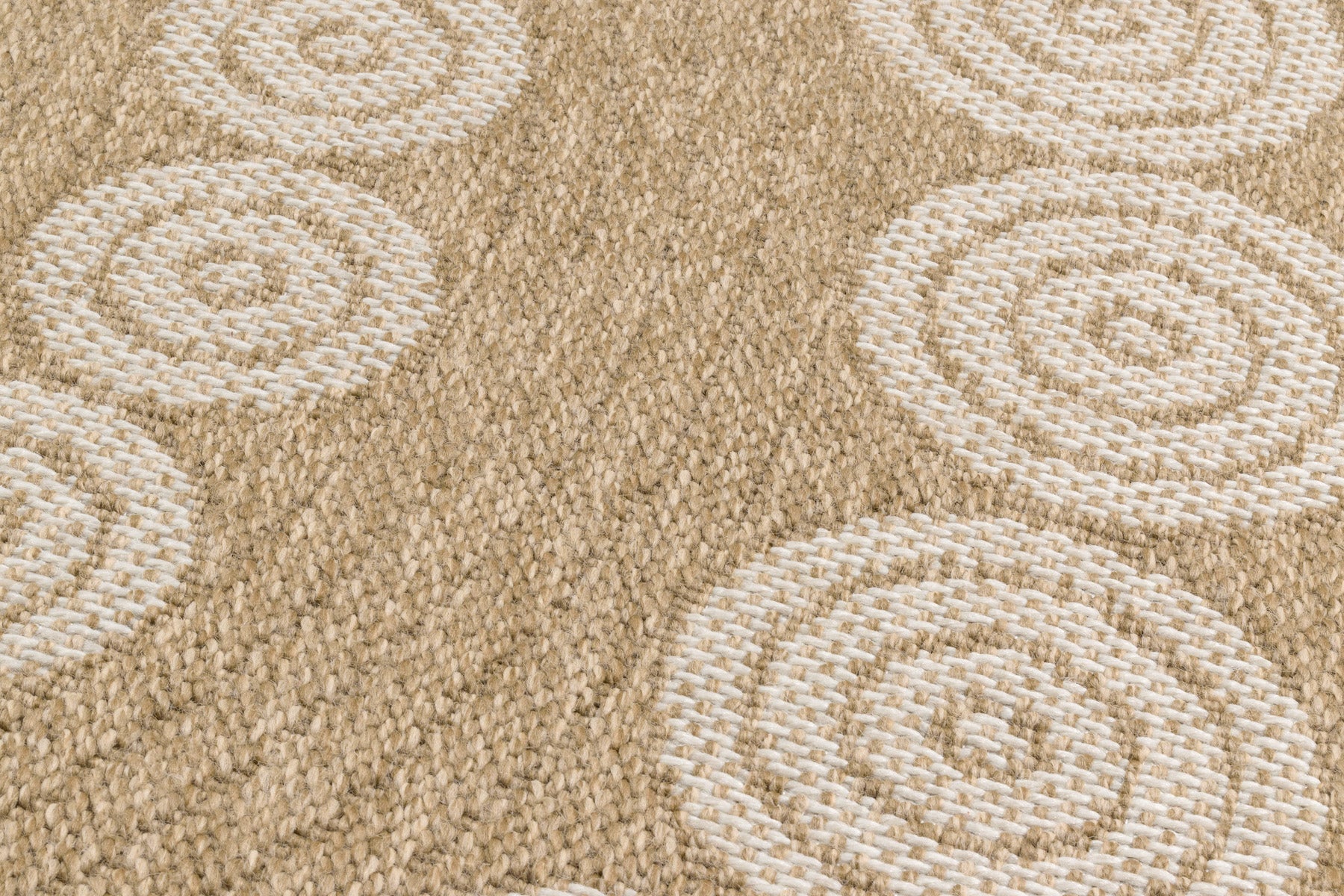 Tapis Aspect Jute Nature 8868 - Blanc - Nazar - The Bradery