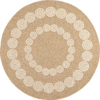 Tapis Aspect Jute Nature 8868 - Blanc - Nazar - The Bradery