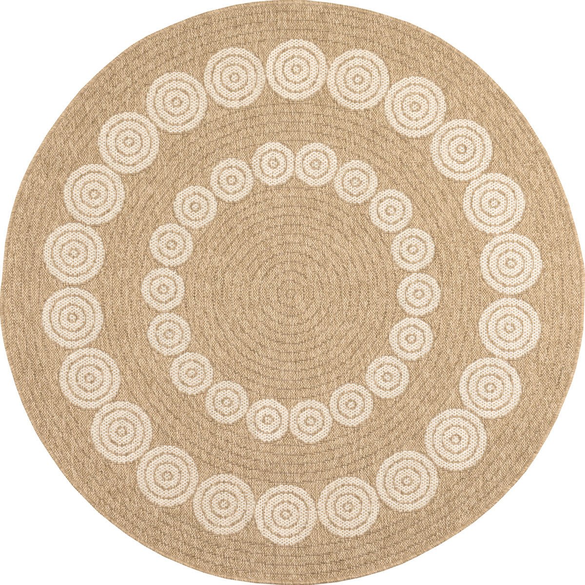 Tapis Aspect Jute Nature 8868 - Blanc - Nazar - The Bradery