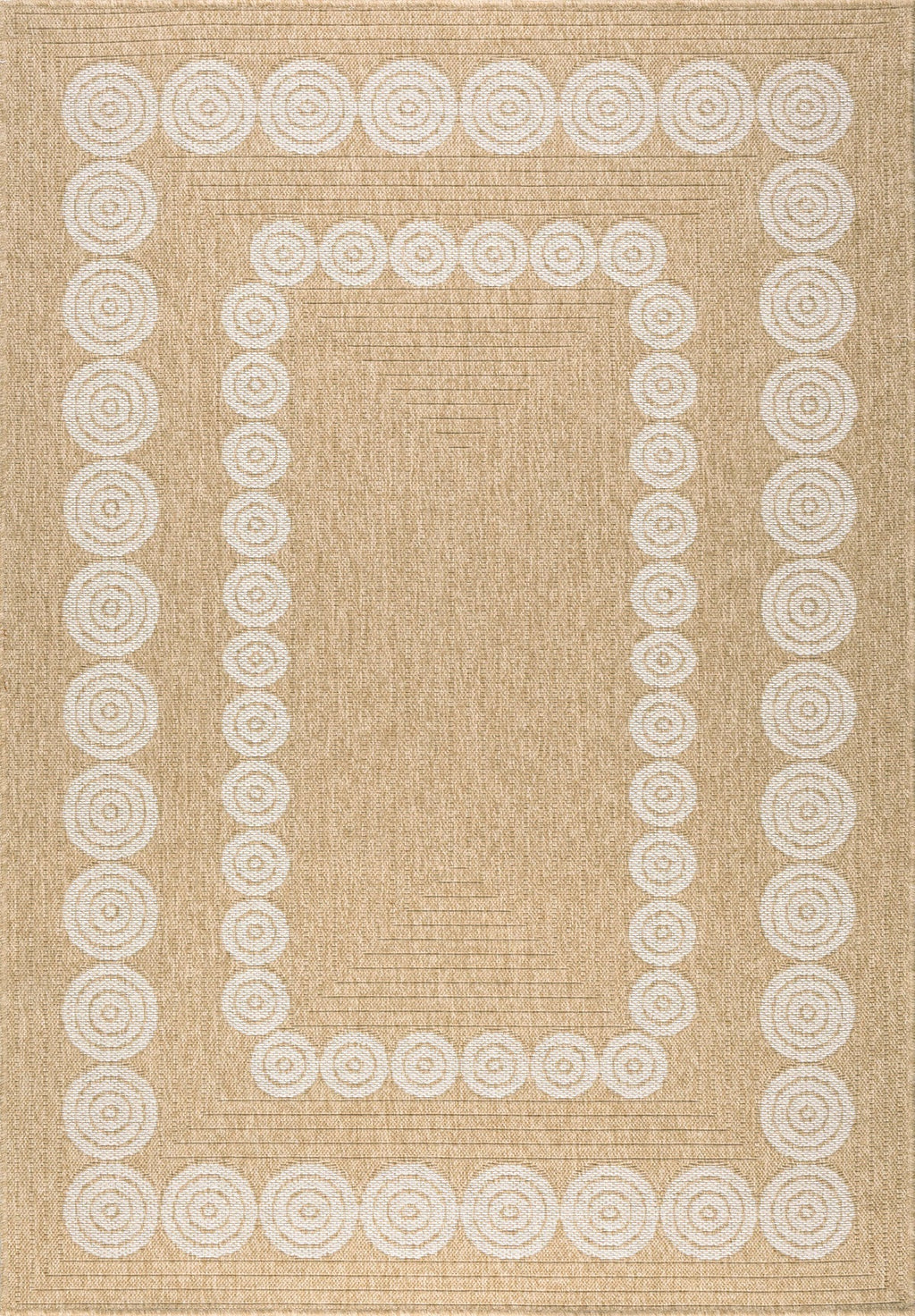Tapis Aspect Jute Nature 8868 - Blanc - Nazar - The Bradery
