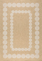 Tapis Aspect Jute Nature 8868 - Blanc - Nazar - The Bradery