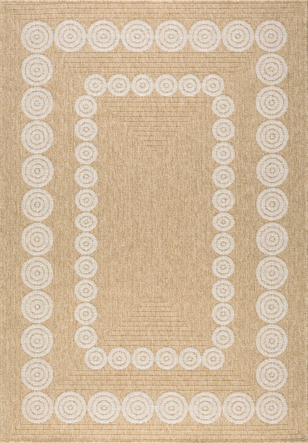 Tapis Aspect Jute Nature 8868 - Blanc - Nazar - The Bradery