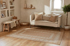 Tapis Aspect Jute Nature 8868 - Blanc - Nazar - The Bradery